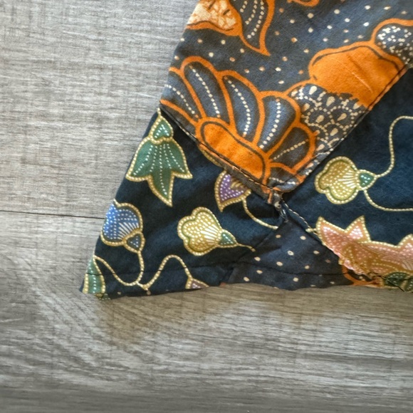 Boho Long Patchwork Sleeveless Dress - 100% Cotton - Made in Indonesia Size S - Picture 5 of 12